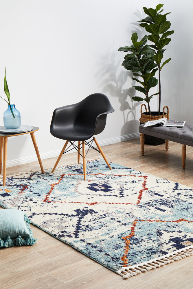 Cassien Blue Multicolor Rug