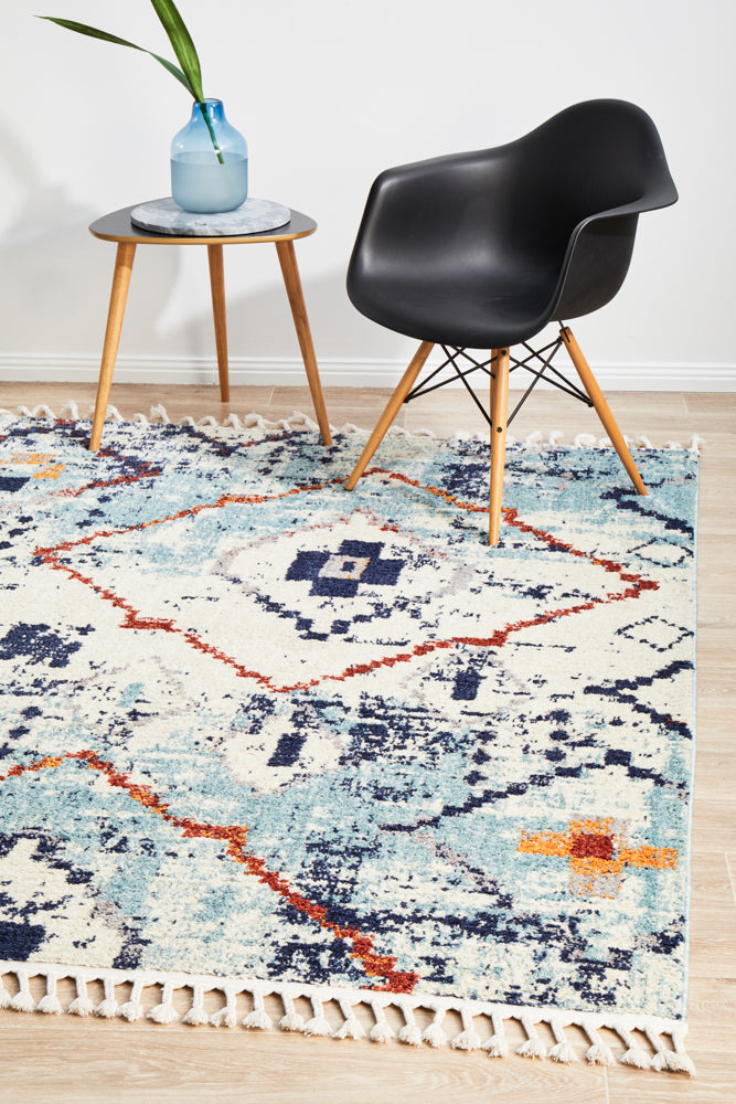 Cassien Blue Multicolor Rug