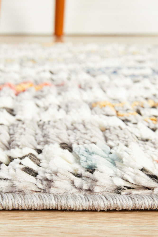 Cassien Grey Multicolor Runner Rug