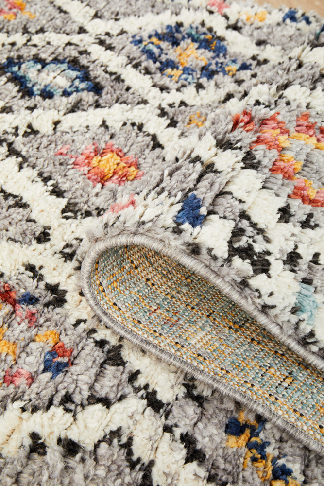 Cassien Grey Multicolor Runner Rug