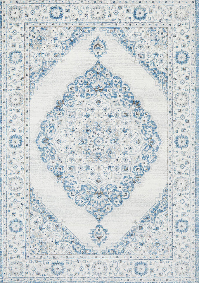 Mirova Blue and Silver Rug