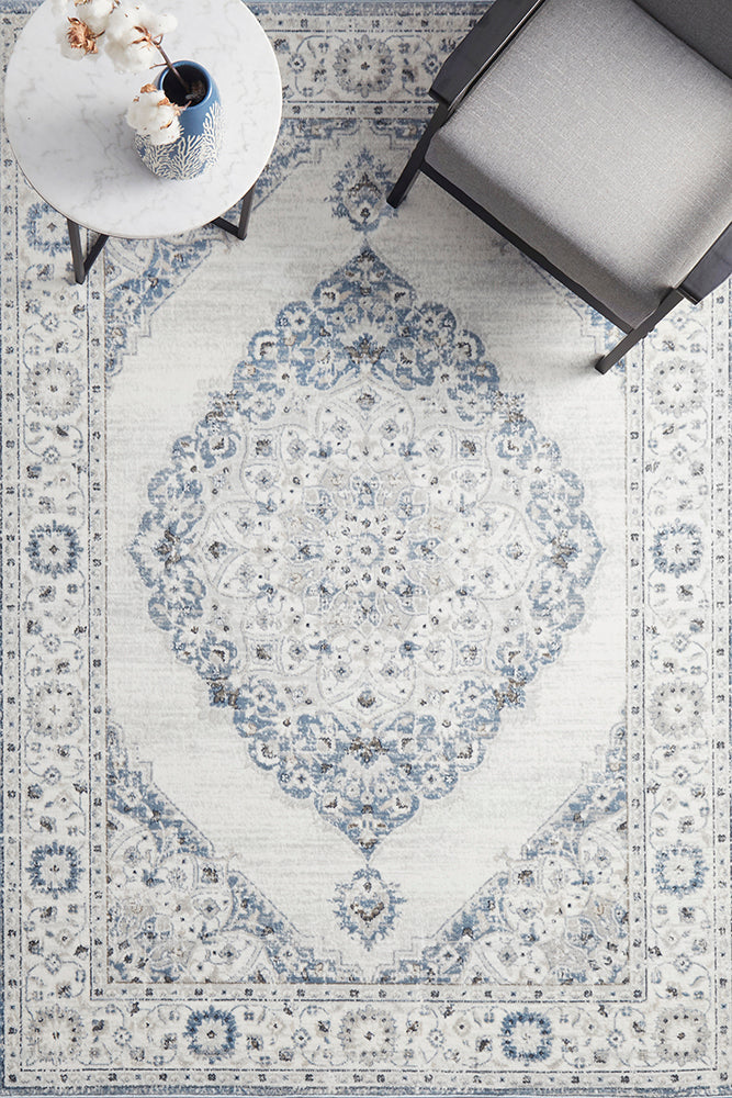 Mirova Blue and Silver Rug