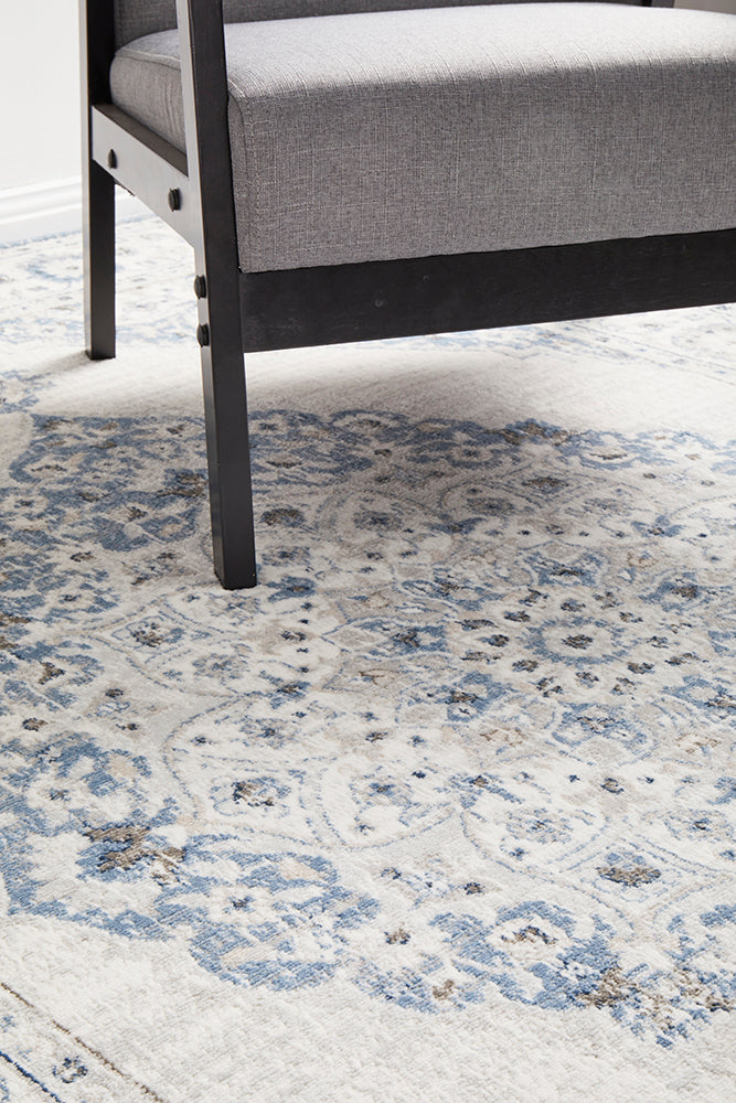 Mirova Blue and Silver Rug