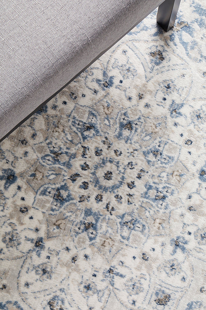 Mirova Blue and Silver Rug
