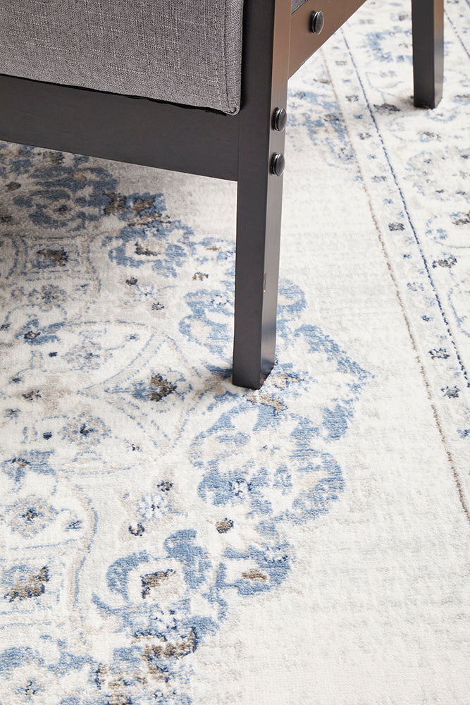 Mirova Blue and Silver Rug