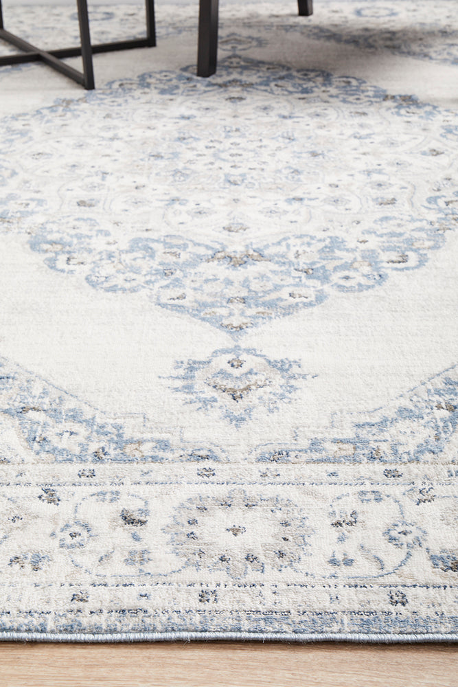 Mirova Blue and Silver Rug