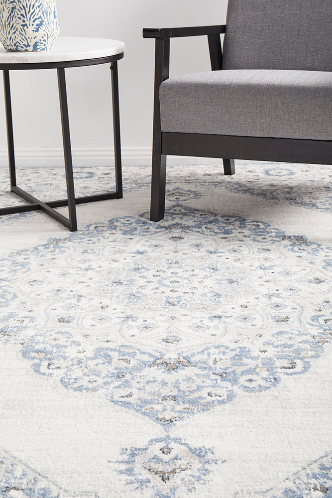 Mirova Blue and Silver Rug