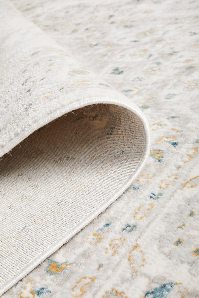 Mirova Green and Silver Rug