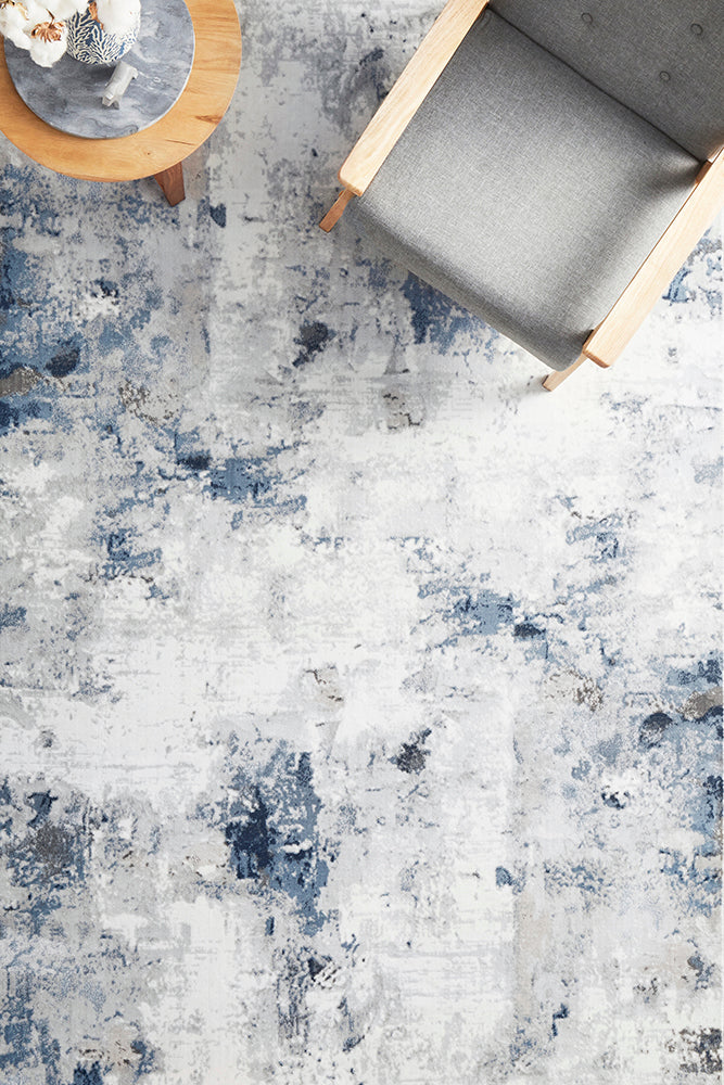 Mirova Navy and Silver Rug