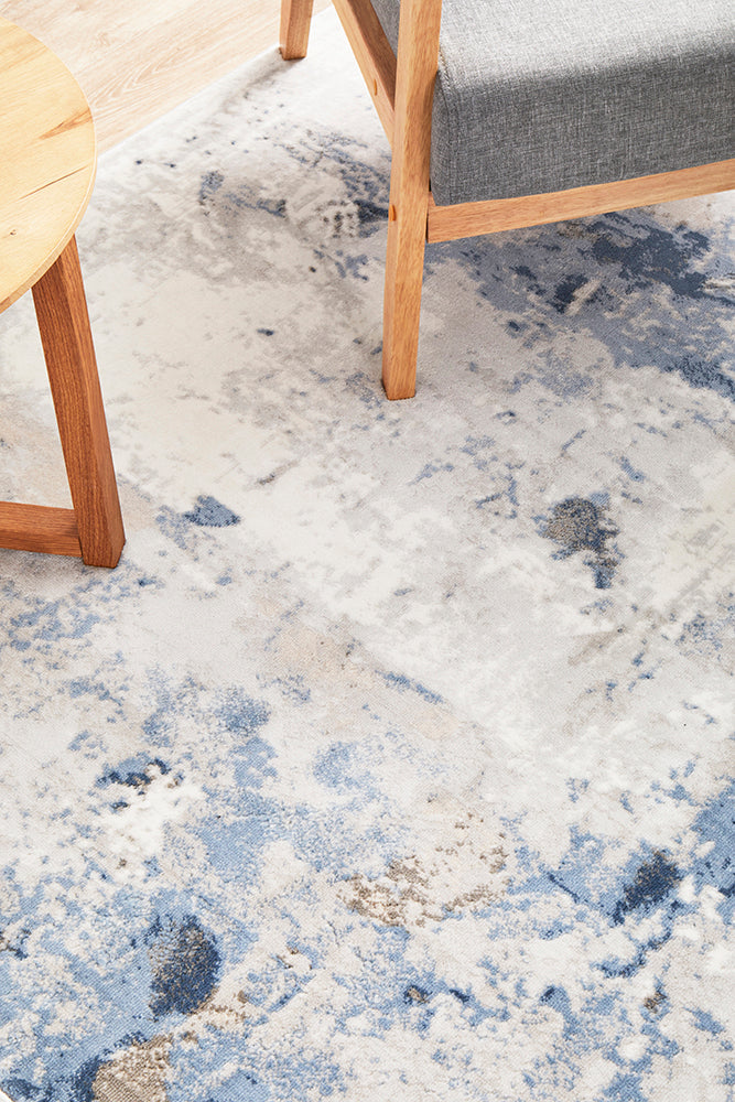 Mirova Navy and Silver Rug