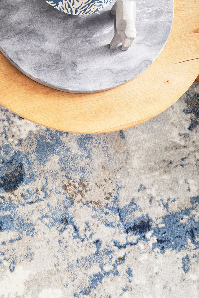 Mirova Navy and Silver Rug