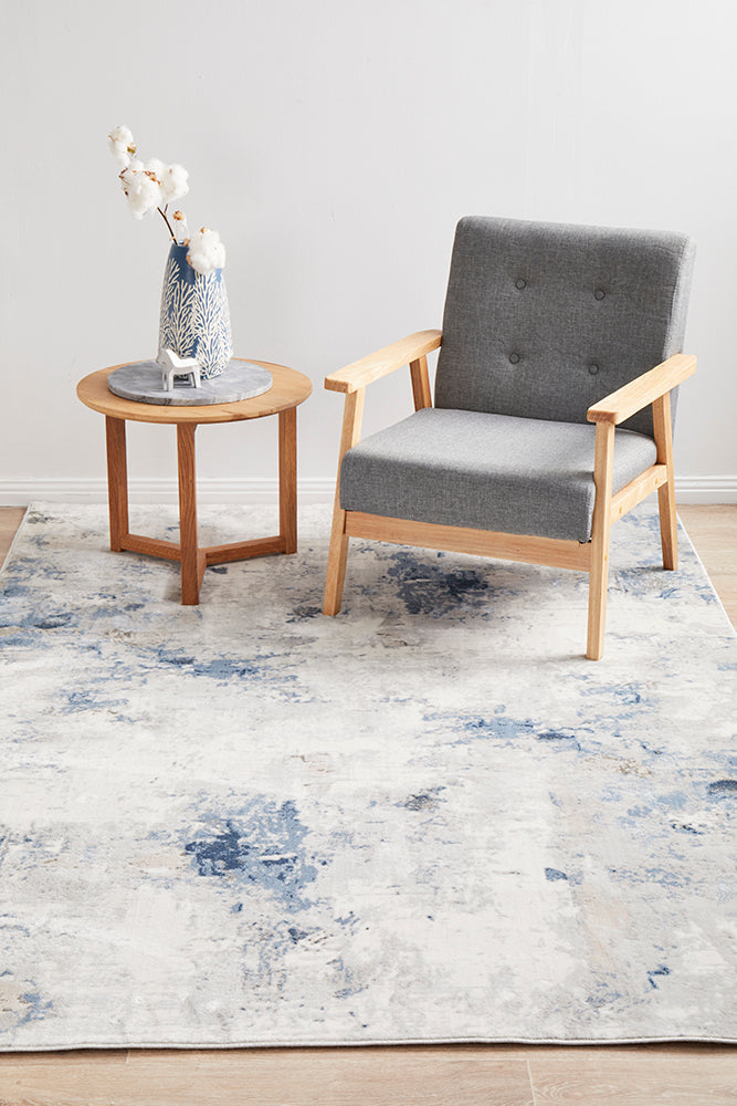 Mirova Navy and Silver Rug