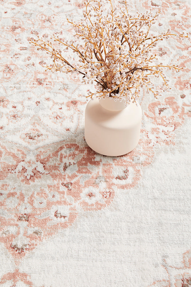 Mirova Peach and Silver Rug