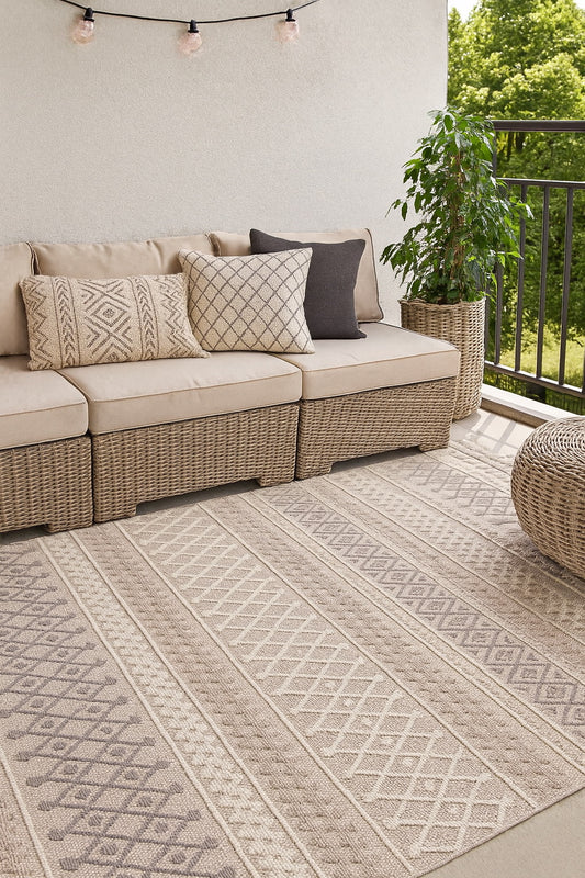 Norva Beige Brown Rug