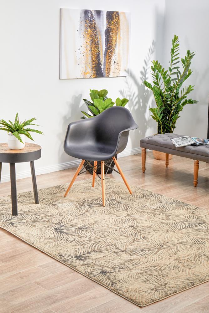 Nocturne Graphite Beige Rug