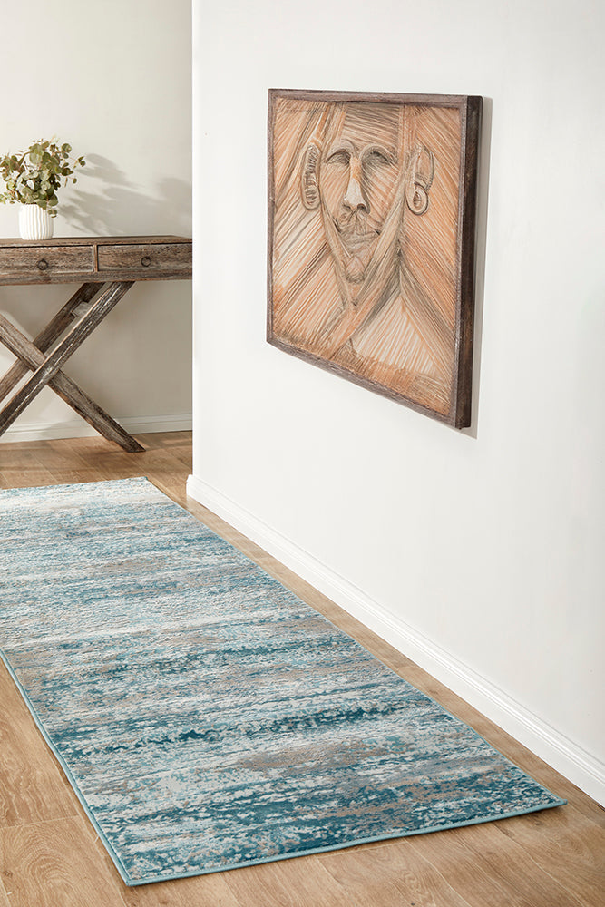 Orvelle Blue Runner Rug
