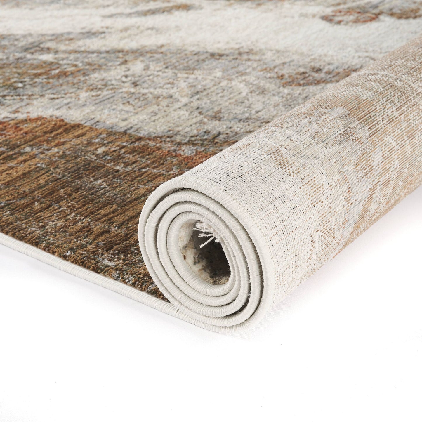 Oria Ivory Rust Rug
