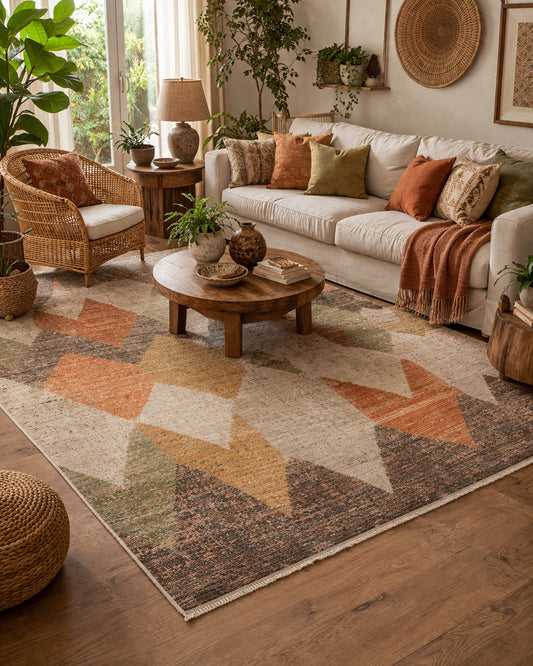 Oria Modern Rust Rug