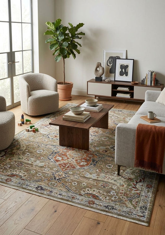 Oria Multi Brown Rug