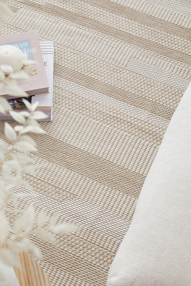 Verano Flax Beige Runner Rug