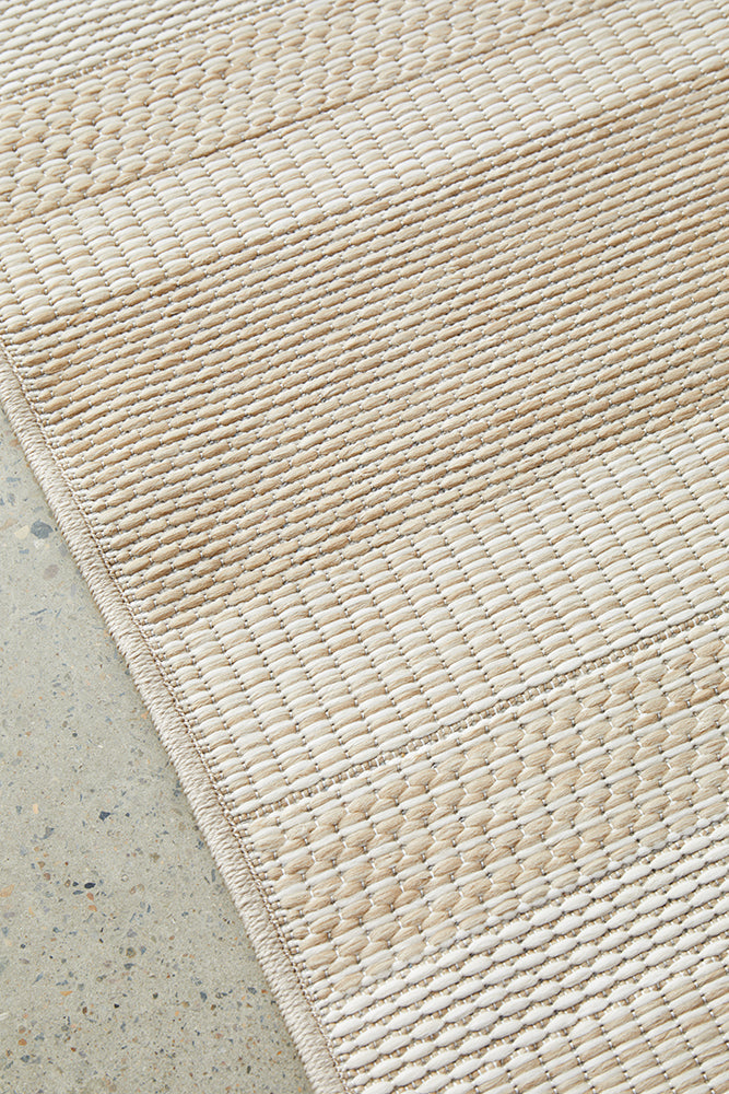 Verano Flax Beige Runner Rug