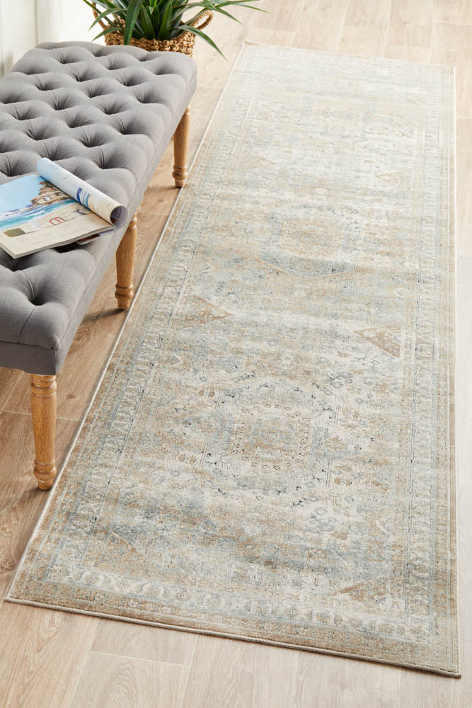 Valdene Beige Runner Rug