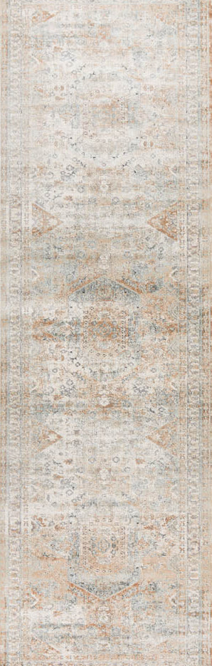 Valdene Beige Runner Rug