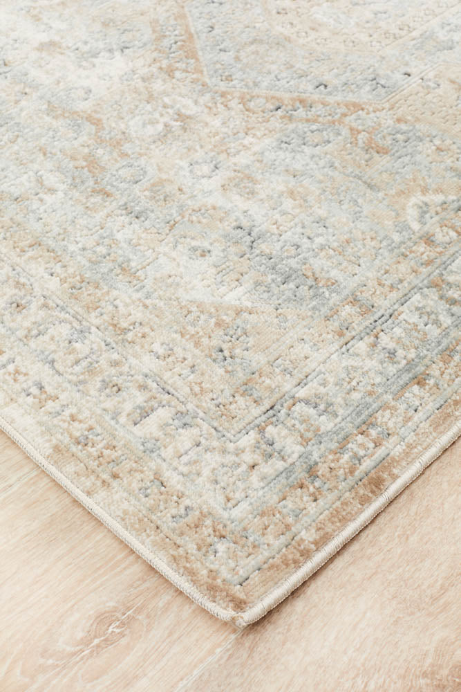 Valdene Beige Runner Rug