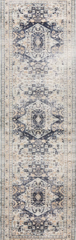 Valdene Blue Runner Rug