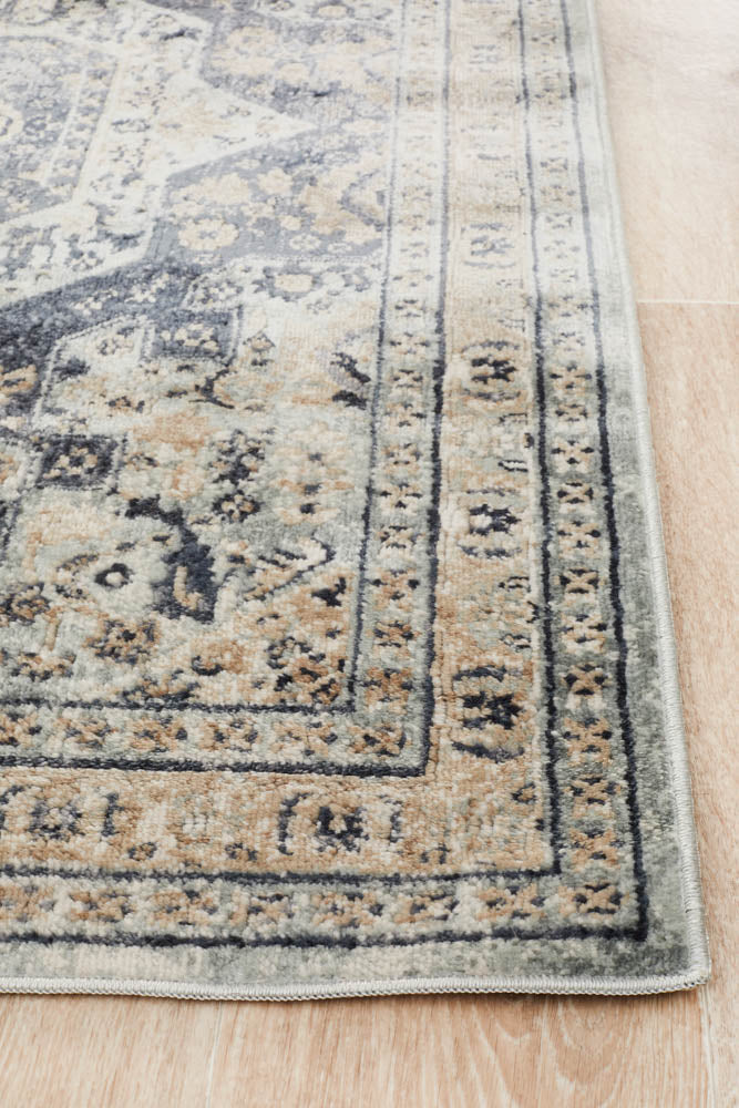 Valdene Blue Runner Rug