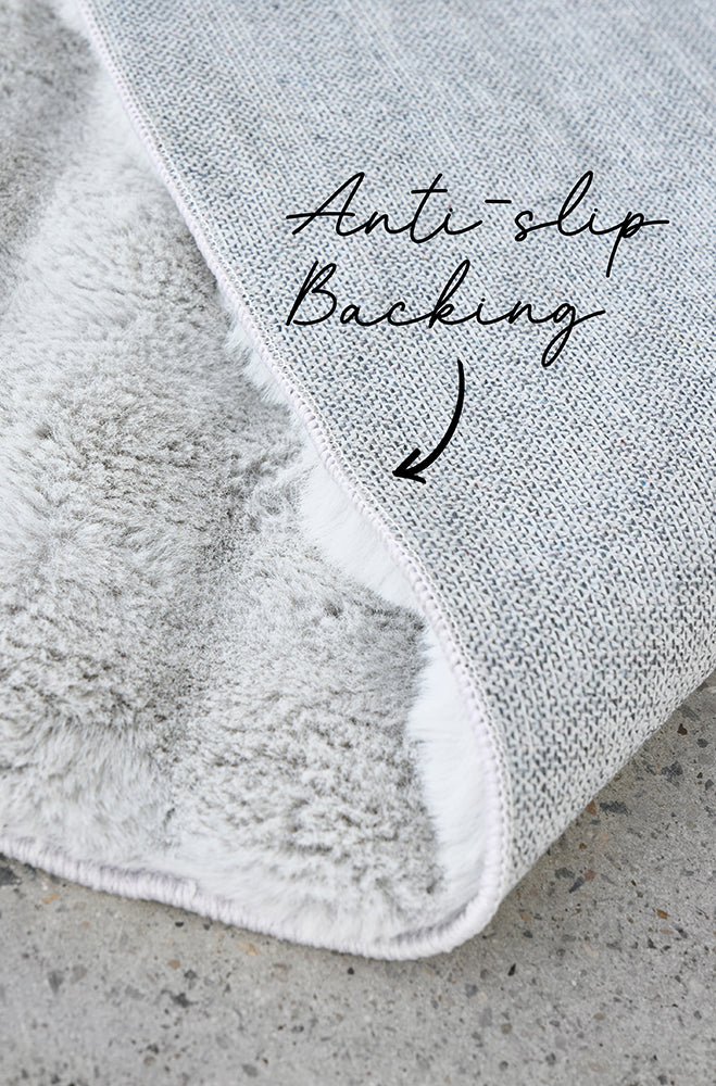 Perlana Silver Washable Rug