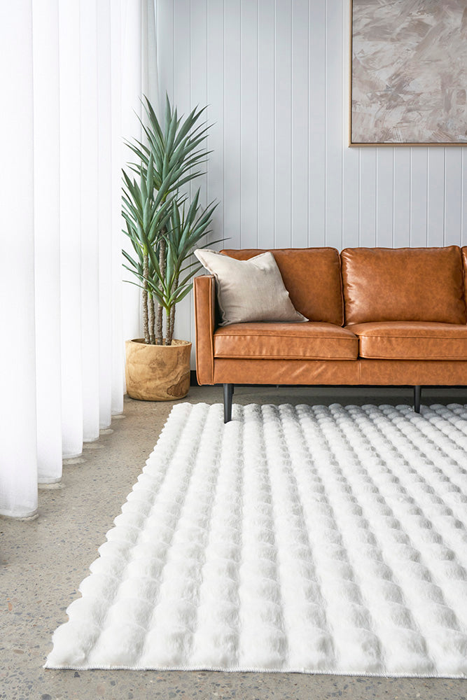 Perlana White Washable Rug