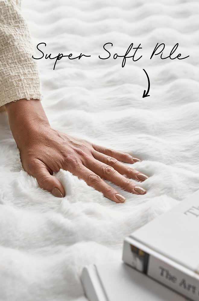 Perlana White Washable Rug