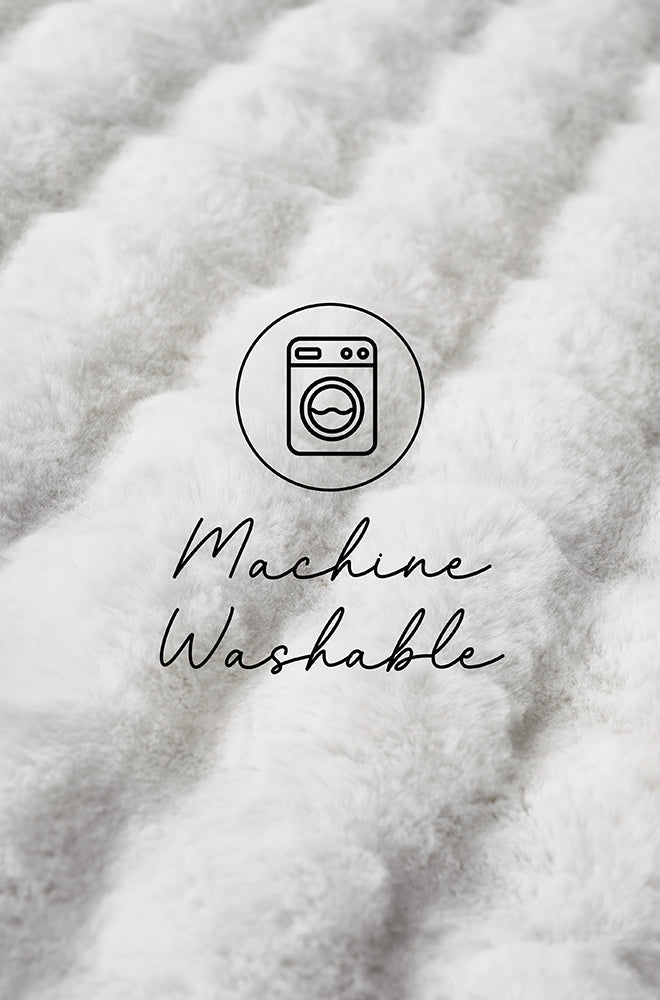 Perlana White Washable Rug