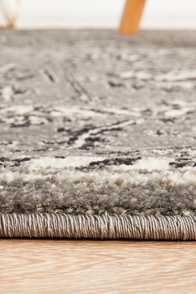 Pietra Stone Grey Round Rug