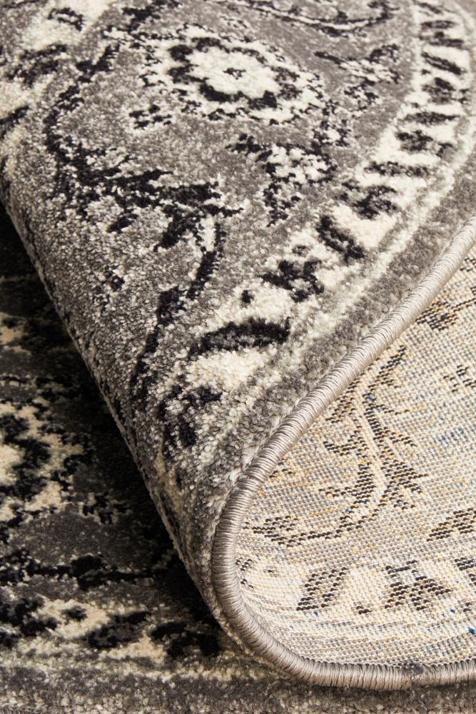 Pietra Stone Grey Round Rug