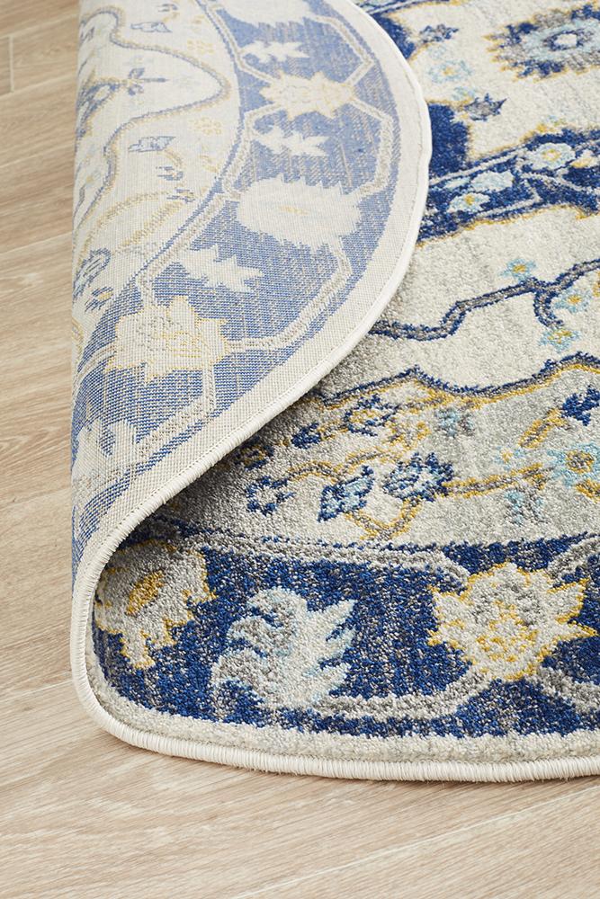 Ravella 201 Navy Polypropylene Round Rug
