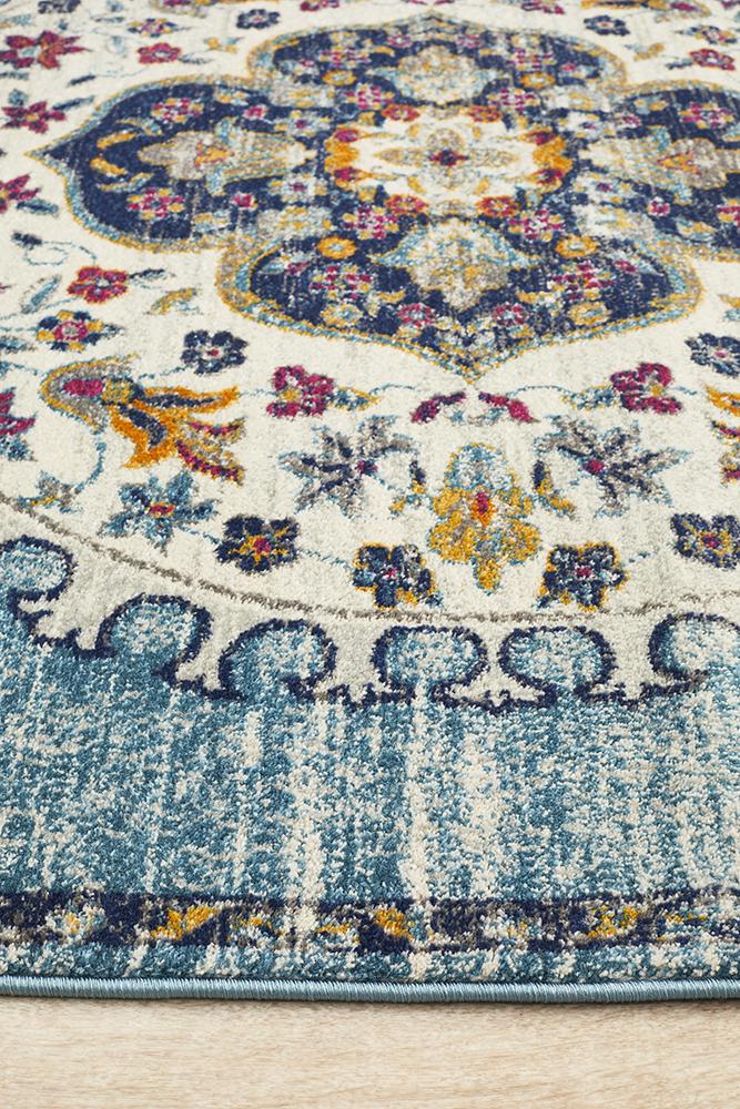 Ravella 202 Blue Polypropylene Rug