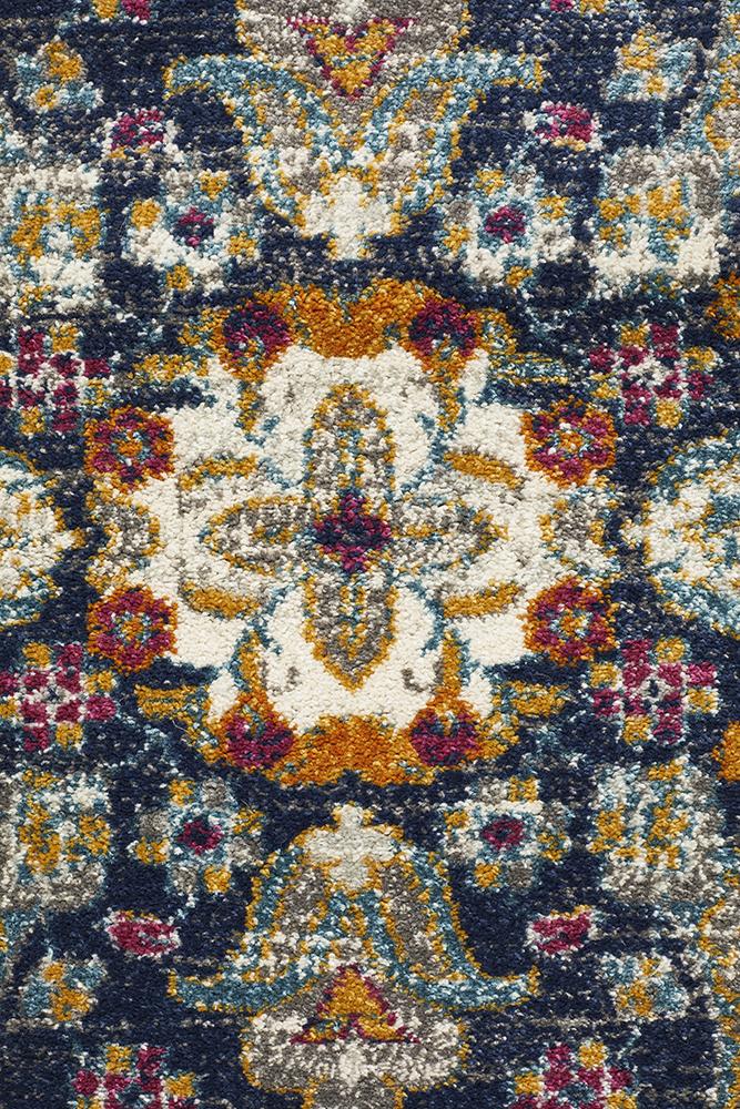 Ravella 202 Blue Polypropylene Rug