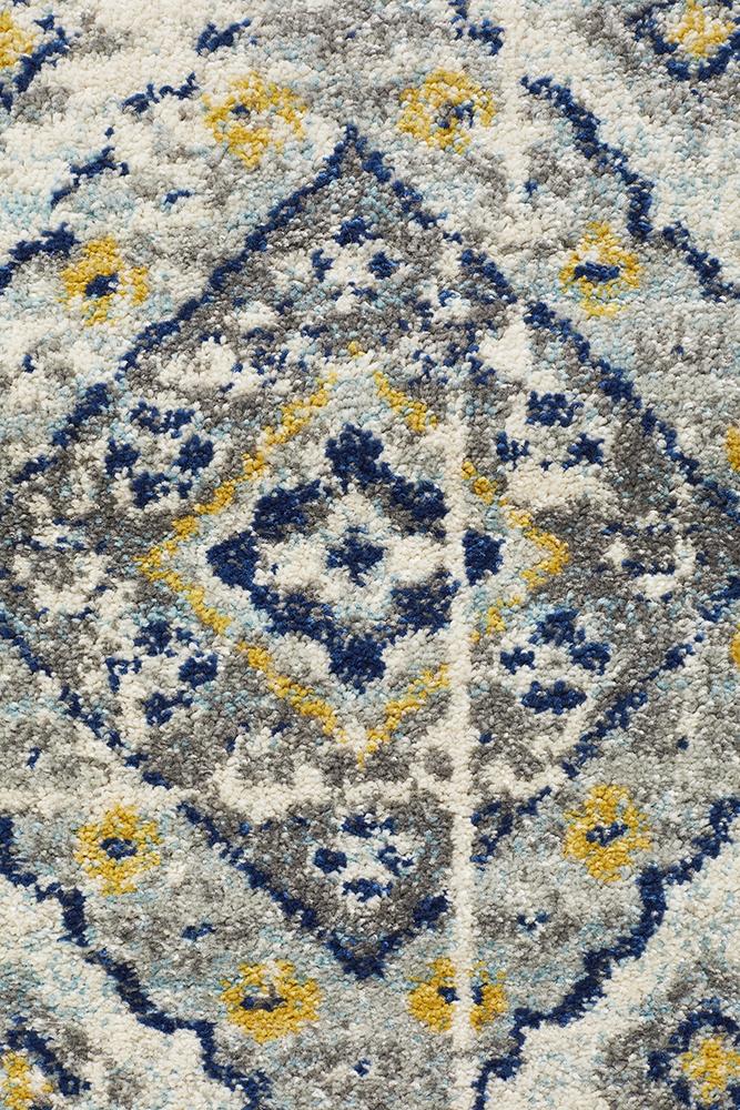 Ravella 203 Navy Polypropylene Round Rug
