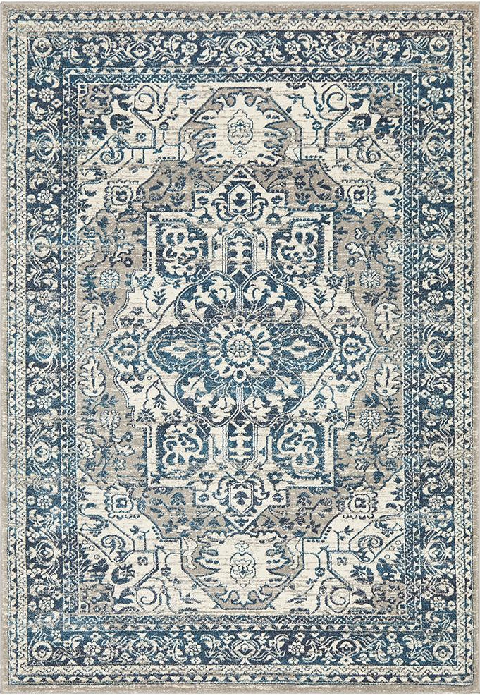 Ravella 207 Blue Polypropylene Rug