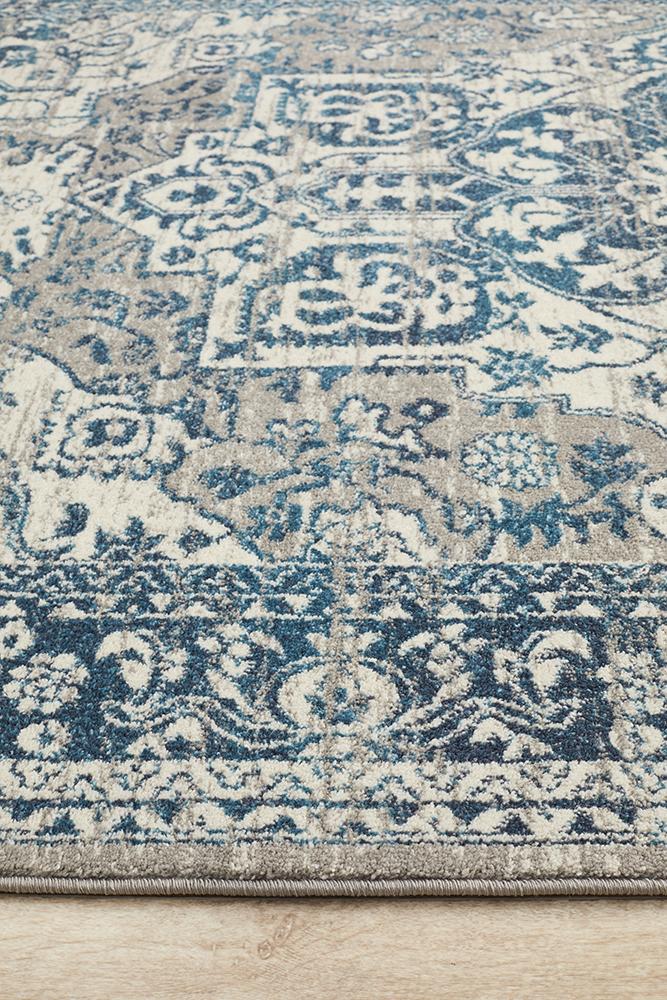 Ravella 207 Blue Polypropylene Rug