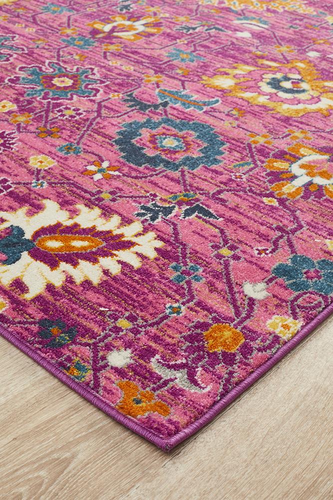 Ravella 210 Fuchsia Purple Polypropylene Rug