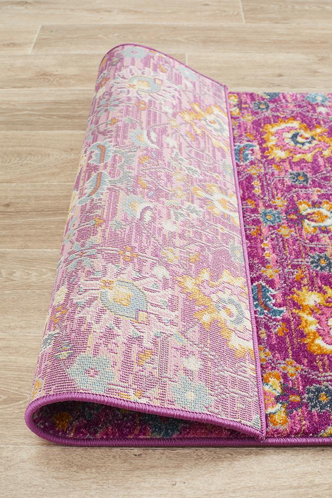 Ravella 210 Fuchsia Purple Polypropylene Runner Rug