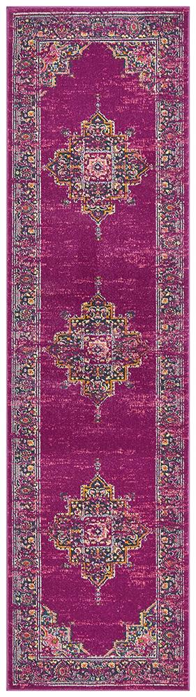 Ravella 211 Fuchsia Purple Polypropylene Rug