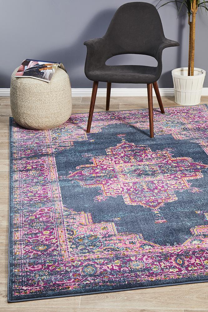 Ravella 211 Navy Polypropylene Rug