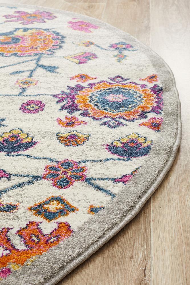 Ravella Multi Polypropylene Round Rug