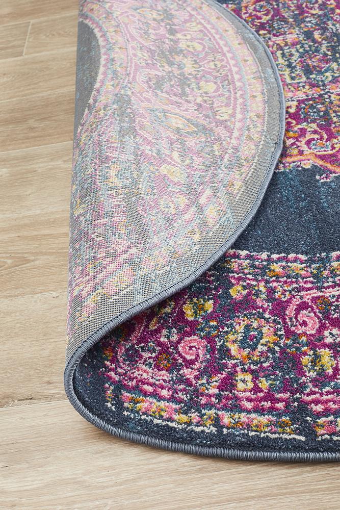 Ravella Navy Polypropylene Rug