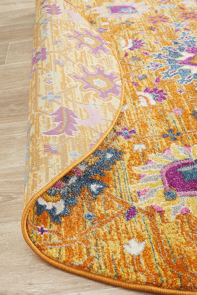 Ravella Rust Orange Polypropylene Rug