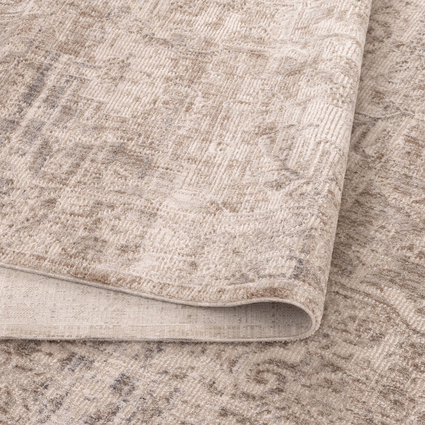 Solace Ivory Beige Vintage Rug